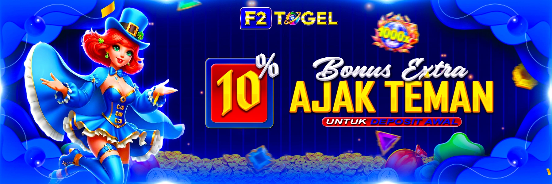 BONUS EXTRA AJAK TEMAN 10%