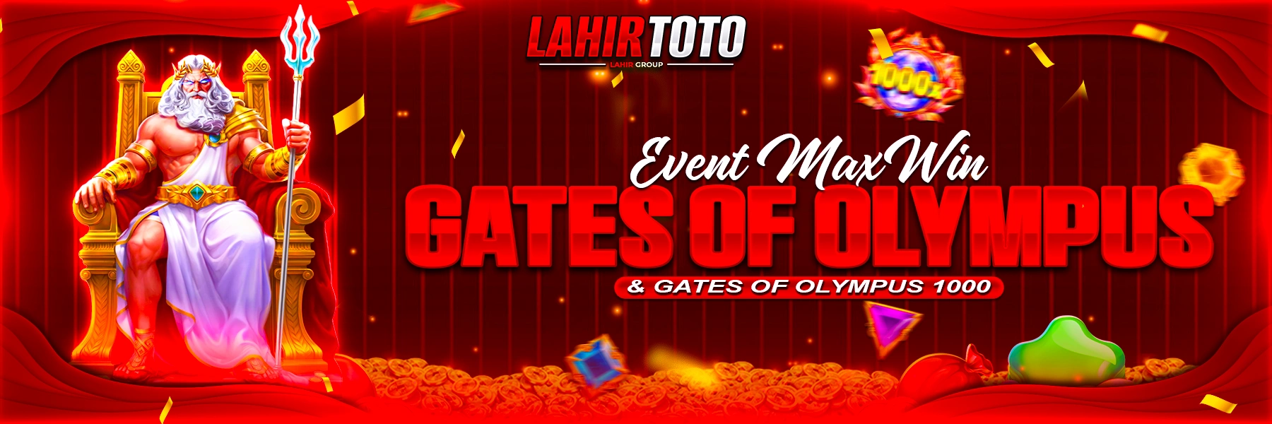 EVENT MAXWIN GATE OF OLYMPUS & GATE OF OLYMPUS 1000
